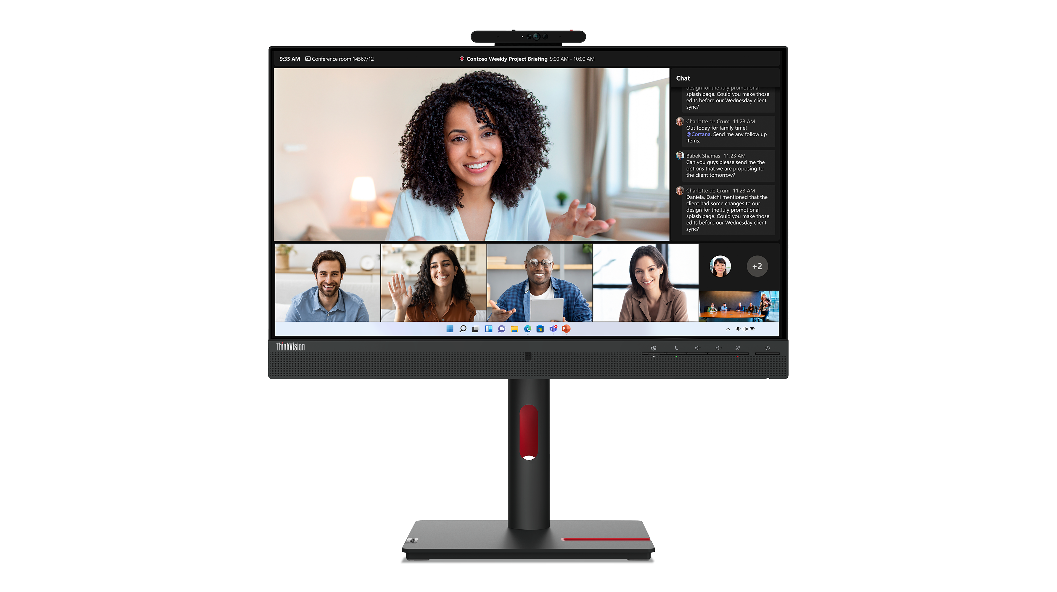 Монитор 24" Lenovo Monitor T24mv-30 / 63D7UAT3EU Black - PN 63D7UAT3EU