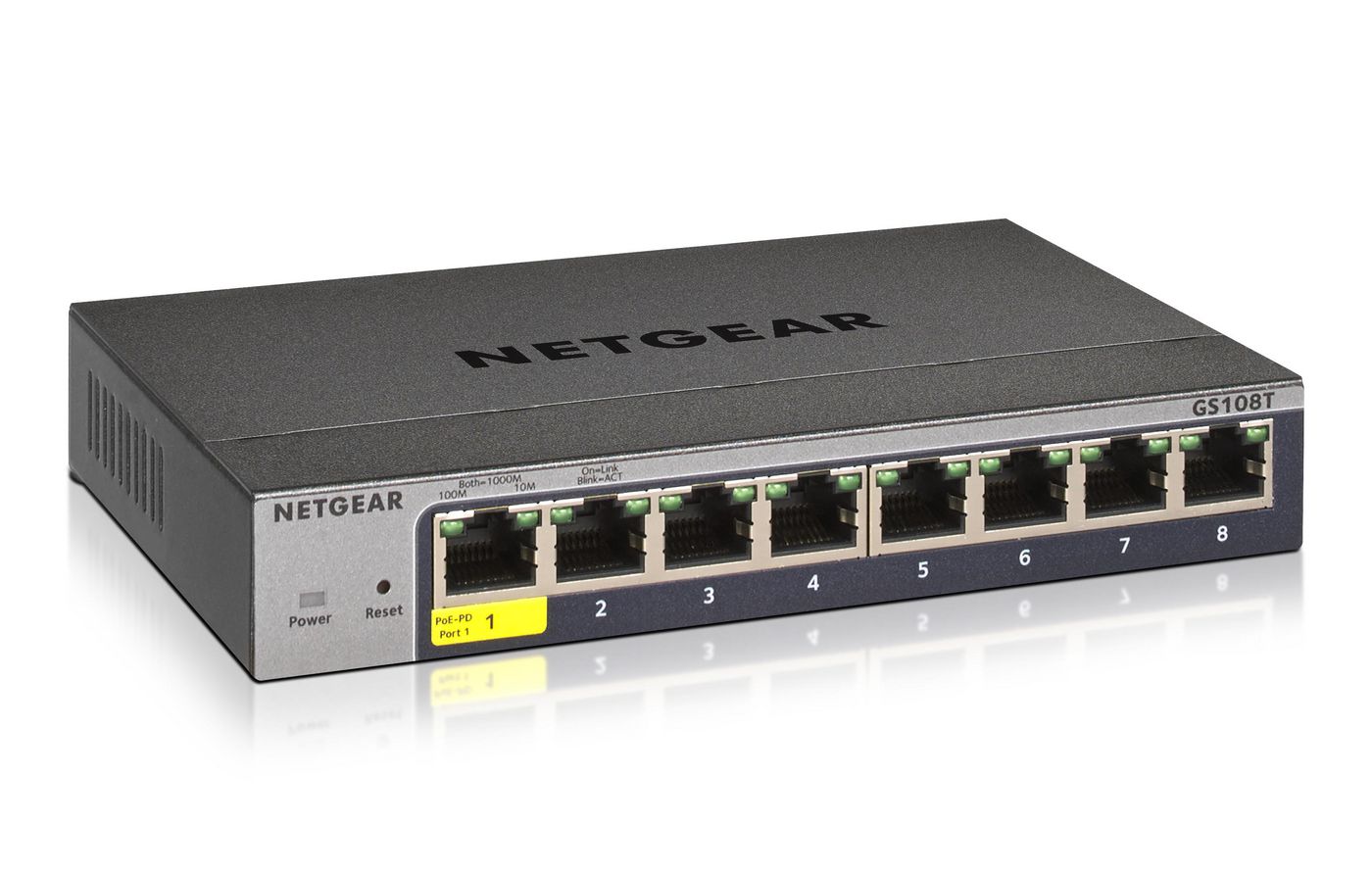 Суич Netgear Switch GS108T3 / GS108T-300PES Black - PN GS108T-300PES