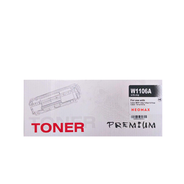 КАСЕТА ЗА HP Laser MFP 135/137/107 -  /106A/ - W1106A - WITH CHIP / С ЧИП - Black - PN HT-W1106A - NEOMAX