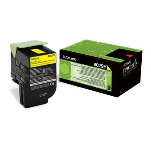 Тонер касета за Lexmark CX410dte/CX310n/CX410de/CX510dhe - Toner - 802SY / 80C2SY0 - Yellow - XL - PN 80C2SY0