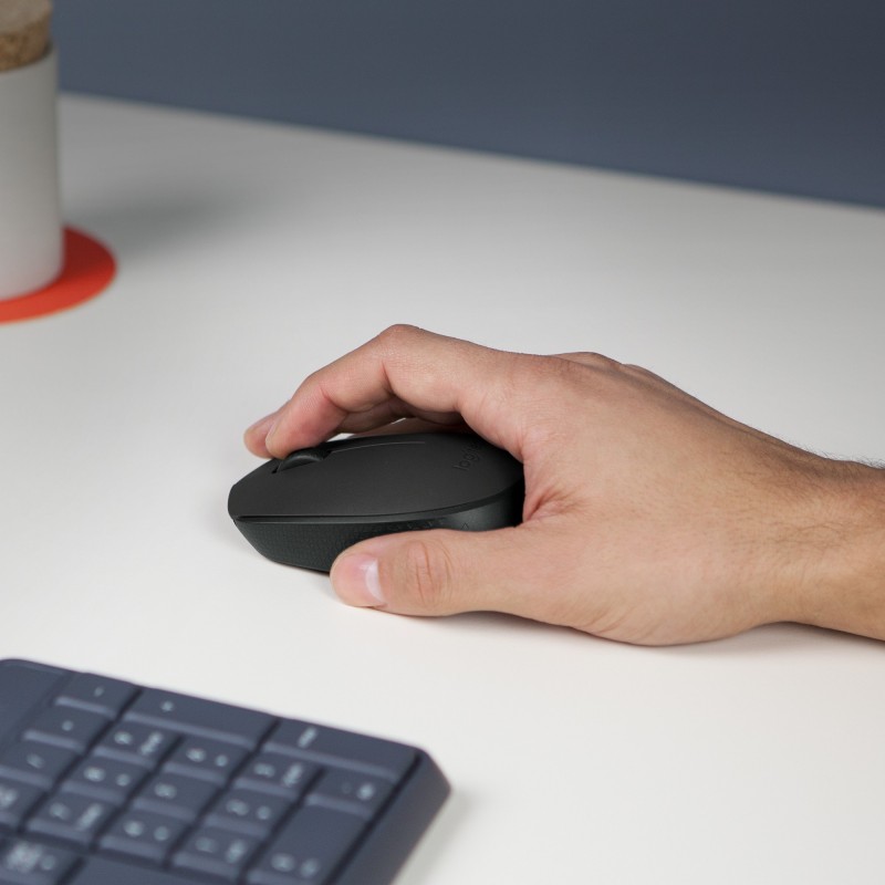 МИШКА LOGITECH B170 - Wireless Mouse, USB, 1AA battery - Wireless / Безжична - Black - PN 910-004798