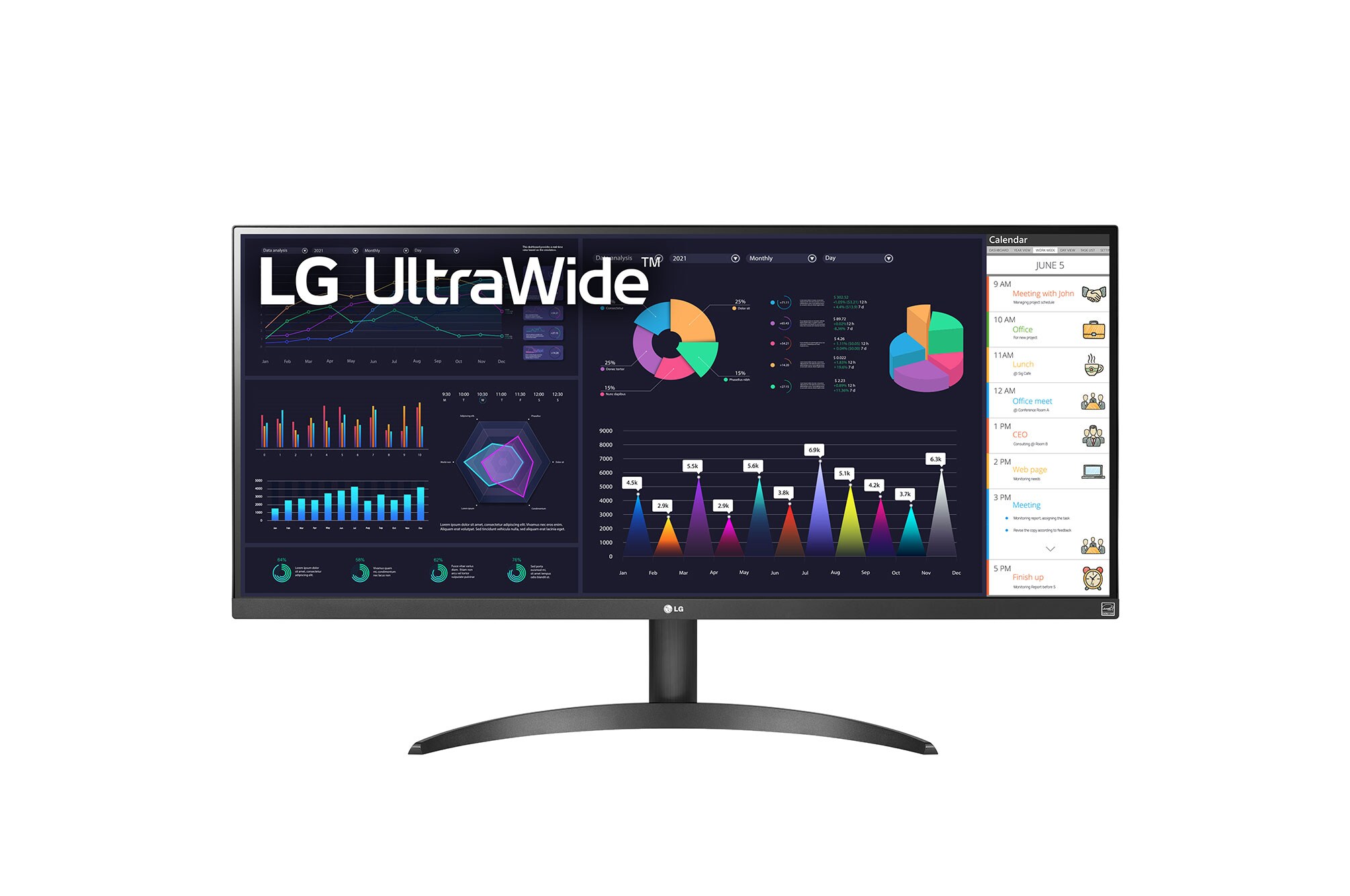 Монитор LG Monitor 34WQ500-B / 34WQ500-B.AEU Black - PN 34WQ500-B.AEU