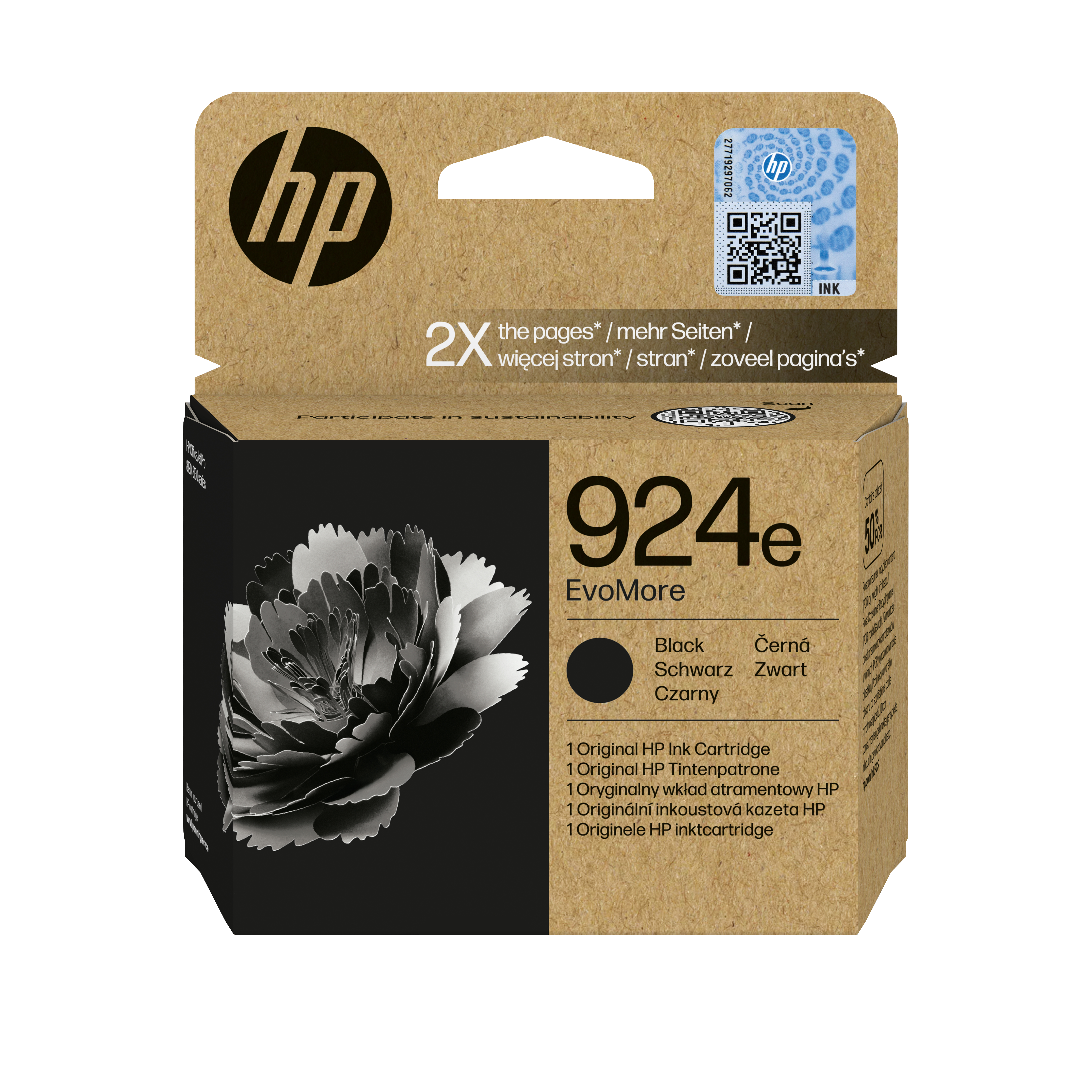 Глава за HP OfficeJet Pro 8139e/8120/8138e/8120e - Ink - /924E/ / 4K0V0NE - Black - XL - PN 4K0V0NE
