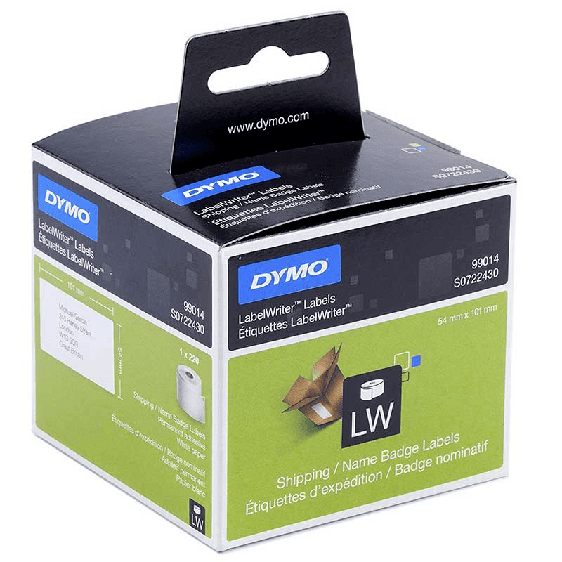 Етикети за доставка за етикетни принтери Dymo Label 99014 / S0722430 - White - PN S0722430