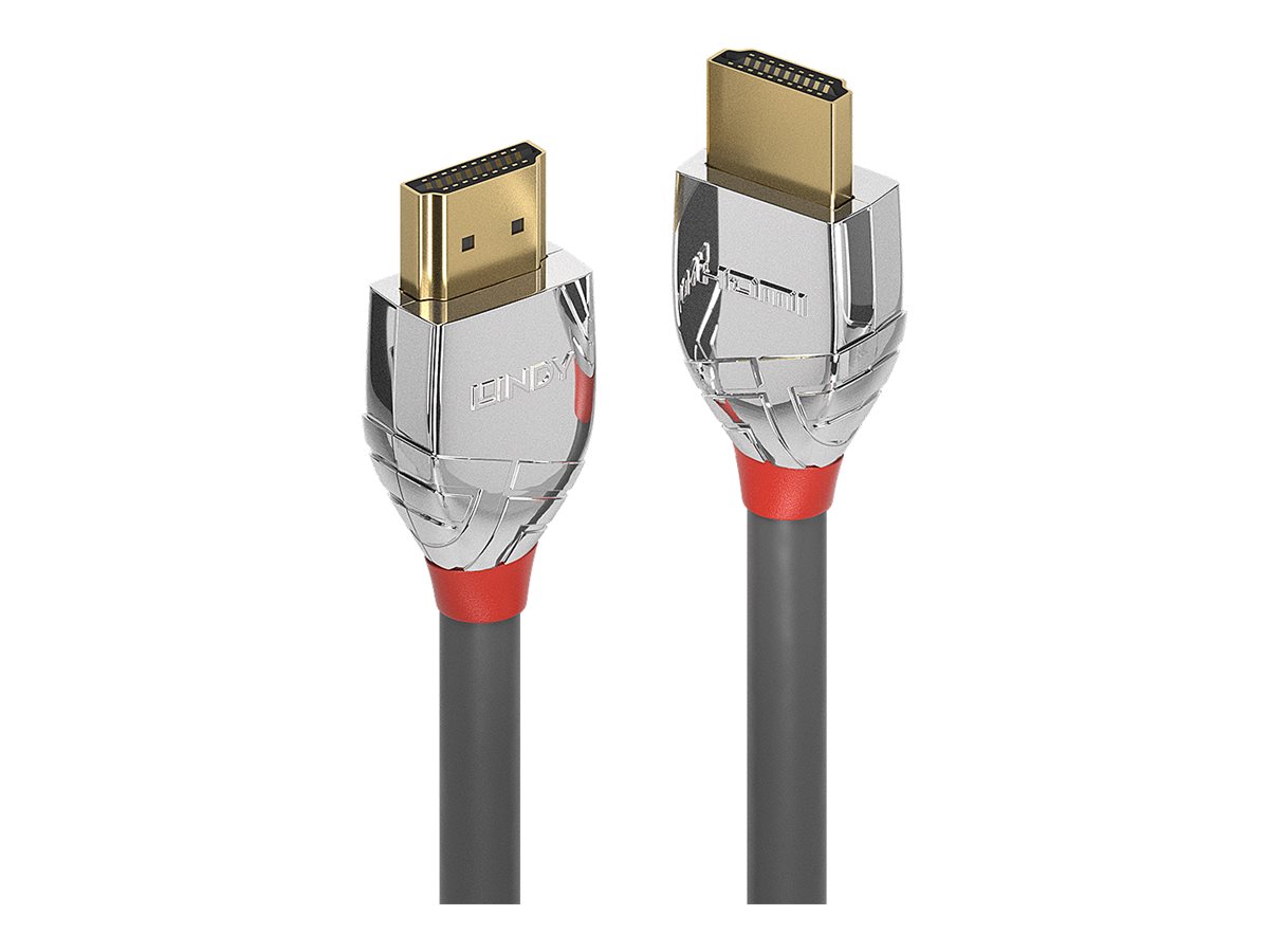 КАБЕЛ HDMI LINDY - HDMI cable with Ethernet - High Speed HDMI Cable - Cromo Line - 5,0 m - Grey - PN 37874