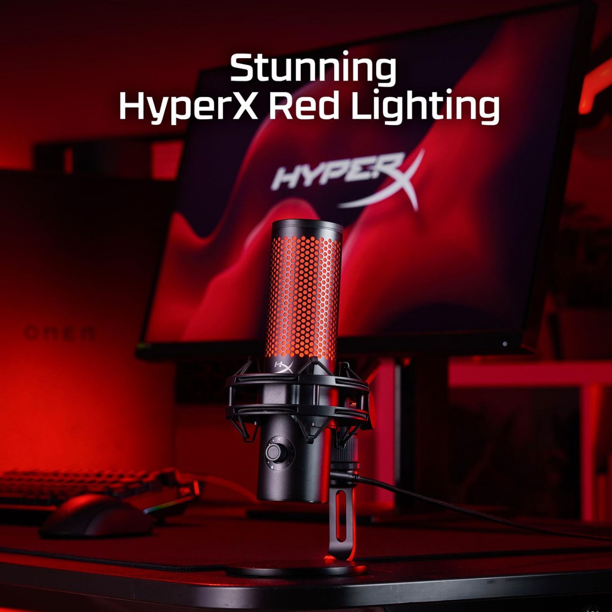 Микрофон HyperX Microphone QuadCast 2 / 872V1AA Red/Black - PN 872V1AA