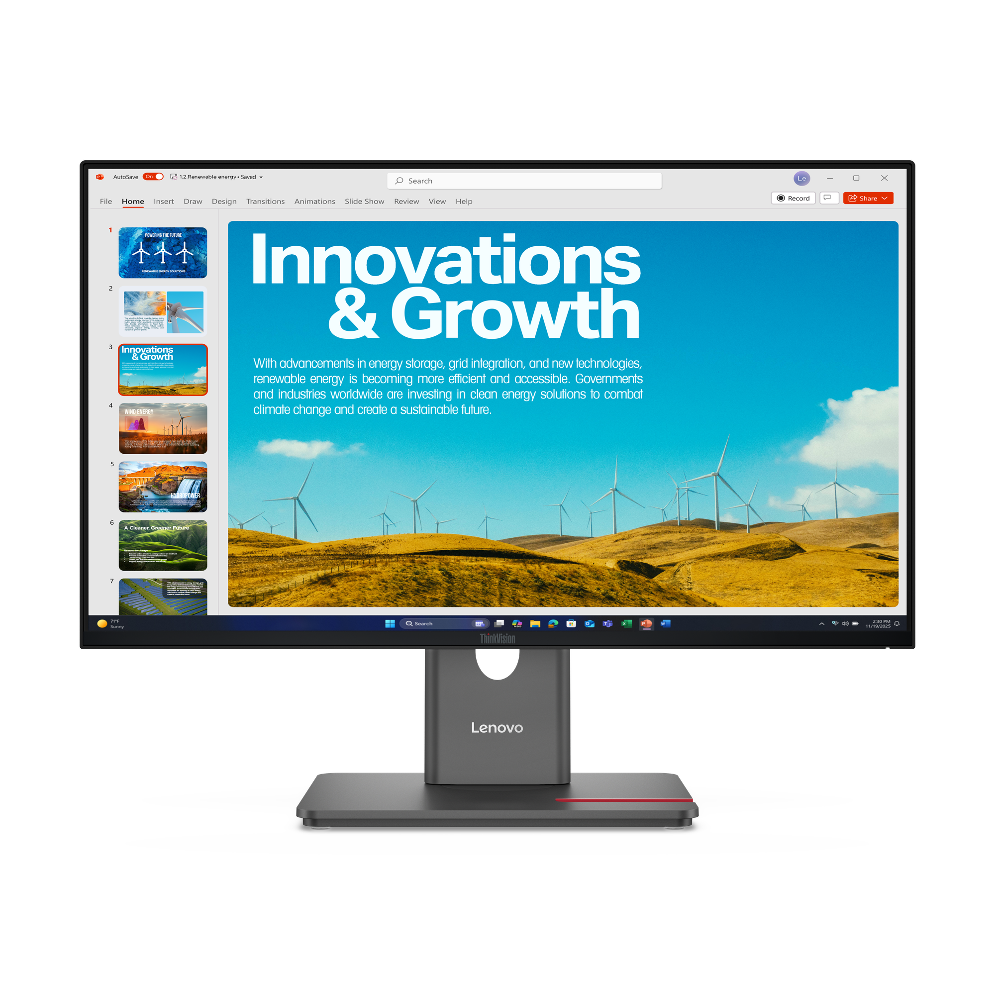 Монитор Lenovo Monitor ThinkVision P24QD-40 / 64B1GAT1EU - Black - (24") - PN 64B1GAT1EU