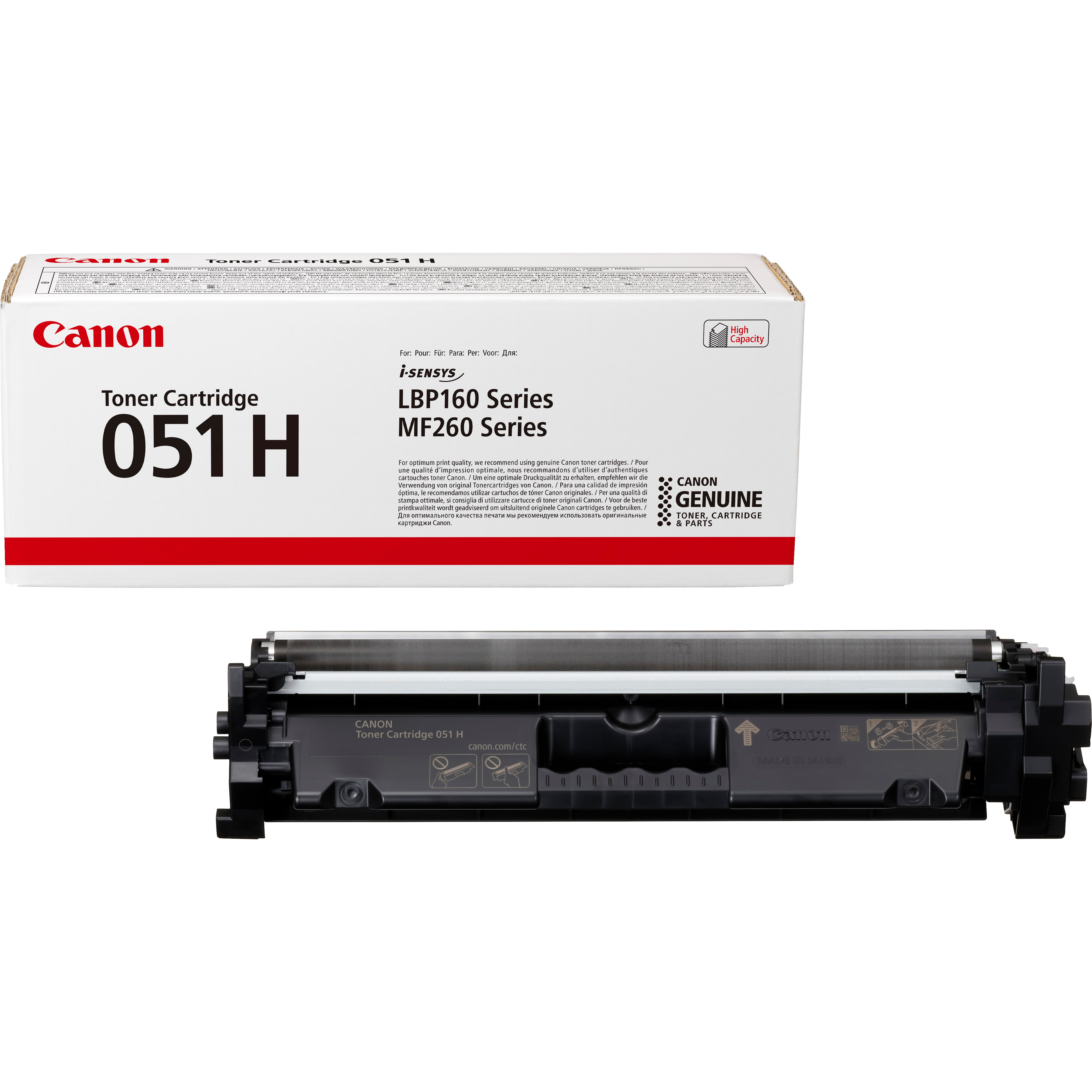 Тонер касета за Canon i-SENSYS LBP-160/MF-260 Series - Toner - HIGH CAPACITY - /051H/ / 2169C002 - Black - XL - PN 2169C002