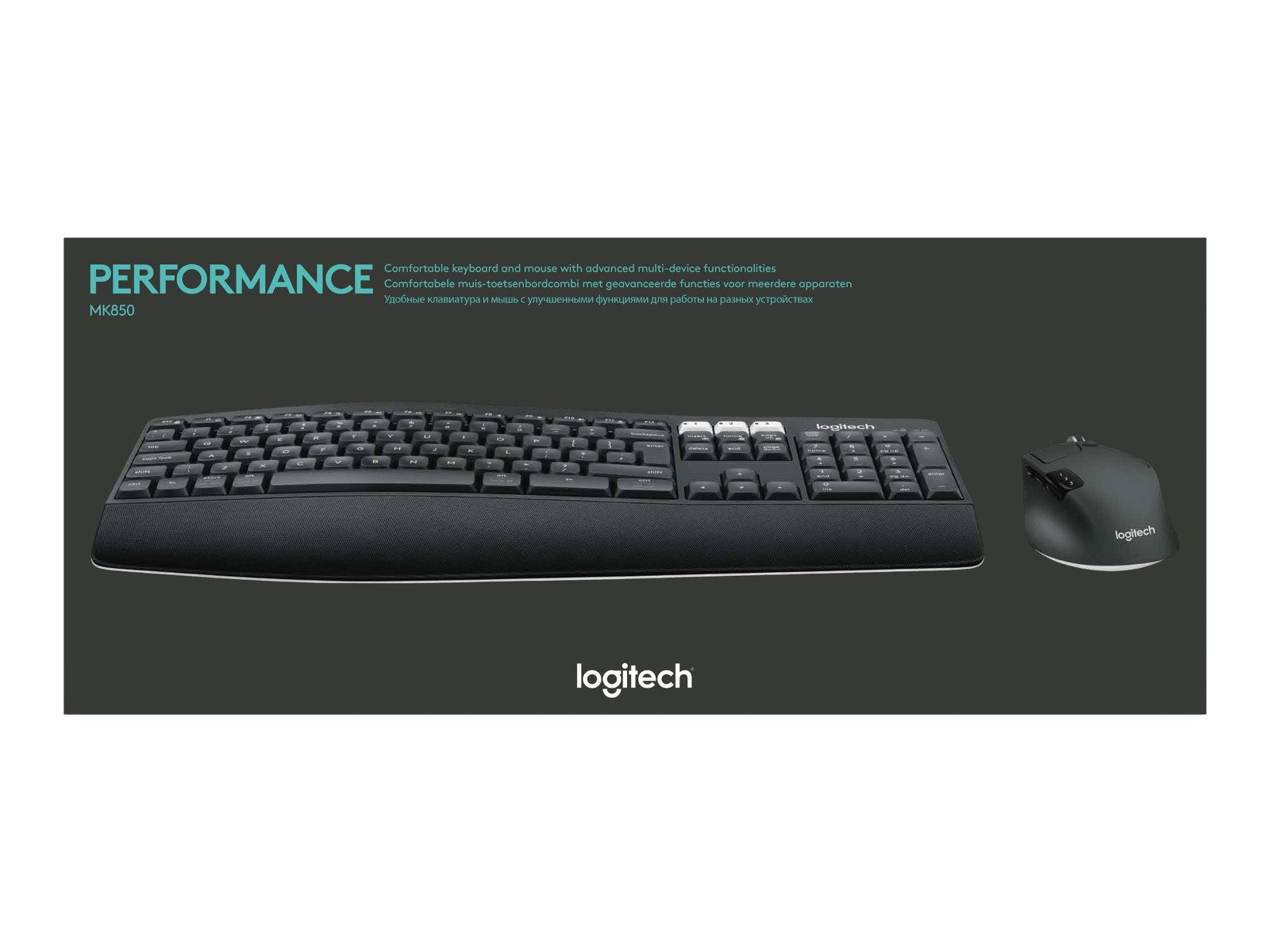 Комплект Мишка + Клавиатура Logitech Mouse and keyboard set MK850 Performance / 920-008226 Black - PN 920-008226