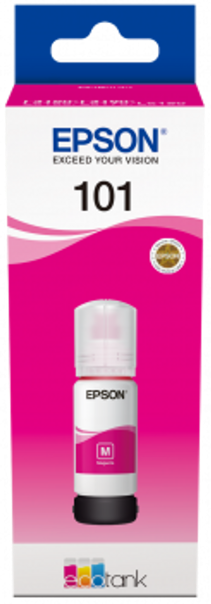БУТИЛКА МАСТИЛО ЗА EPSON 101 за L4150/L4160/L6160/L6170/L6190 - /101/ -  EcoTank - Magenta - Ink Bottle - PN C13T03V34A