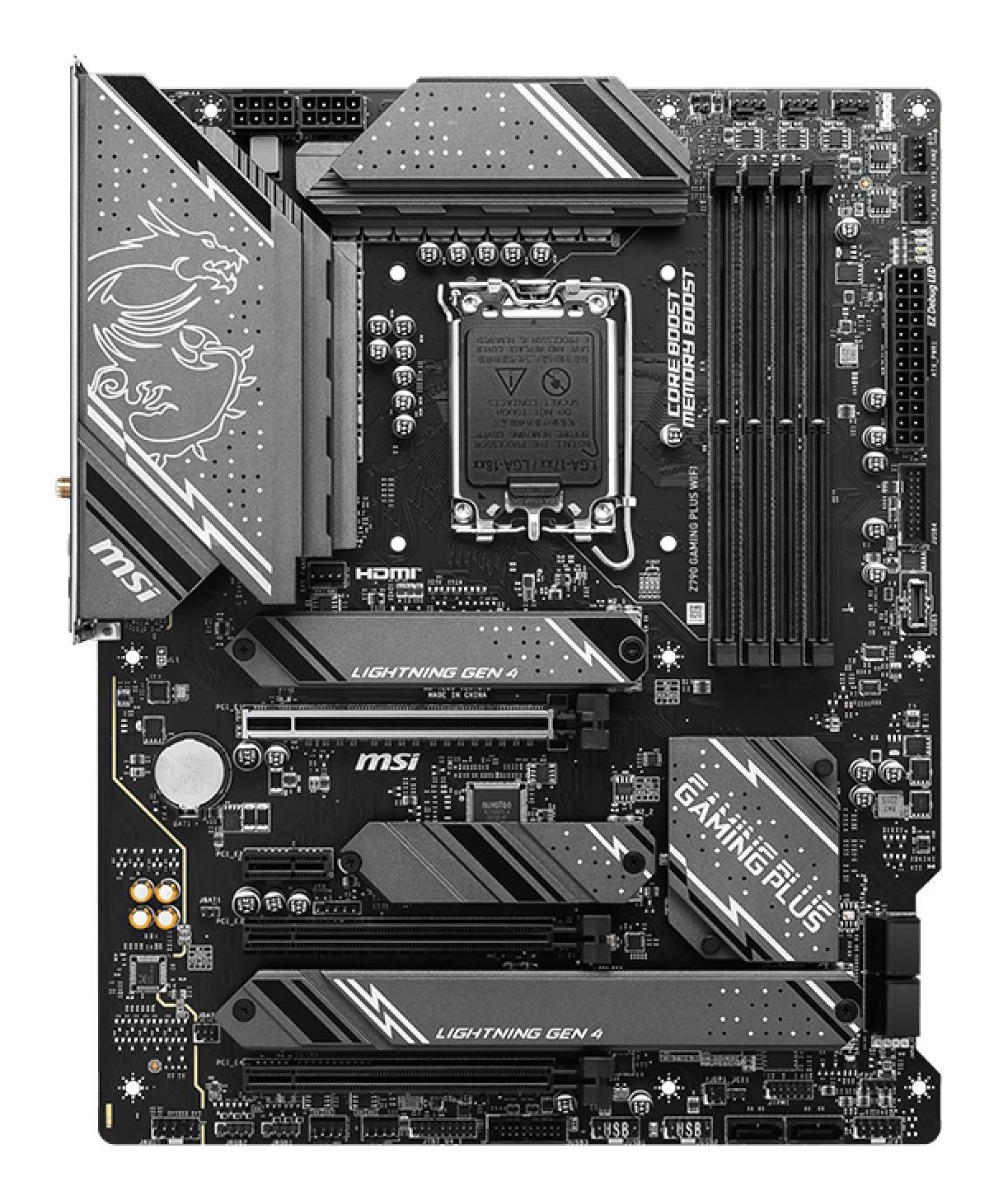 Дънна платка MSI Motherboard Z790 Gaming Plus WIFI / 7E06-026R Black - PN 7E06-026R