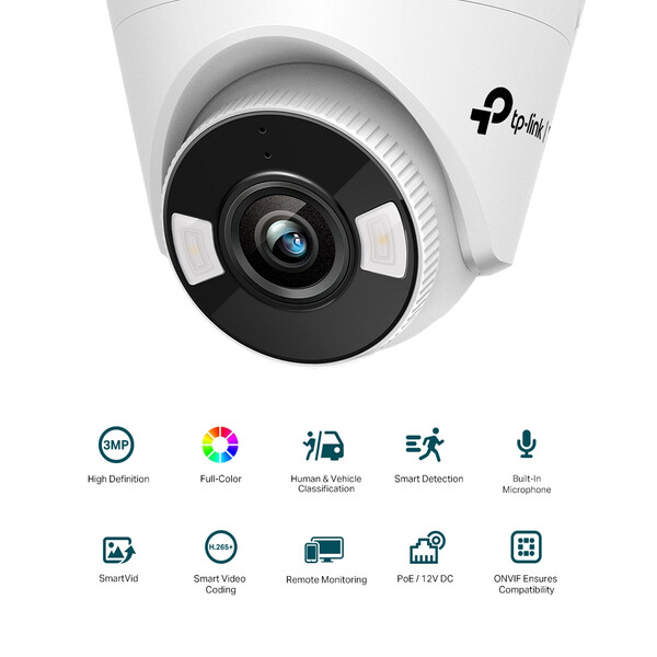 Камера за видеонаблюдение TP-LINK Surveillance camera C430 4mm / VIGI C430(4MM) - White - PN VIGI C430(4MM)