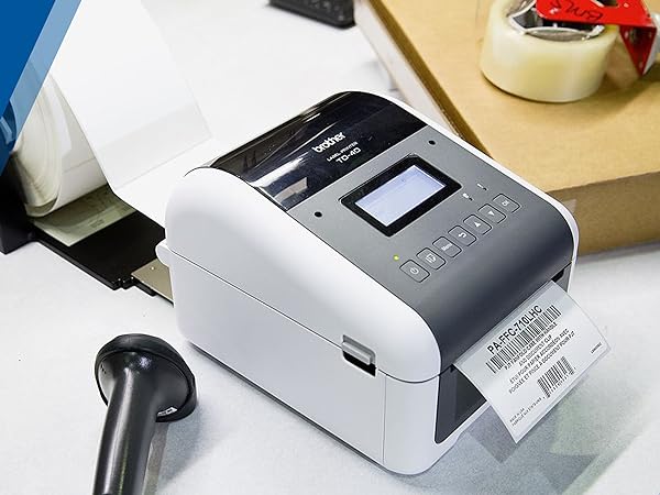 ПРОФЕСИОНАЛЕН ЕТИКЕТЕН БАРКОД ПРИНТЕР BROTHER TD4550DNWB (TD-4550DNWB) - PN TD4550DNWBXX1