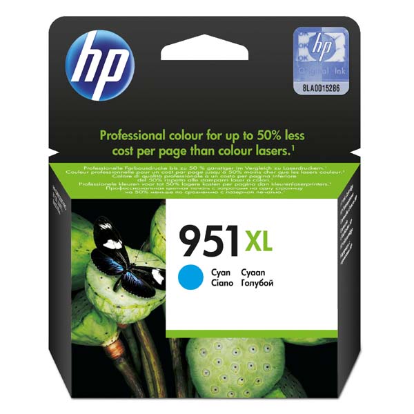 ГЛАВА ЗА HEWLETT PACKARD Officejet Pro 8100 ePrinter series/HP Officejet Pro 8600 e-All-in-One series - HIGH CAPACITY - Cyan - /951XL/ - PN CN046AE
