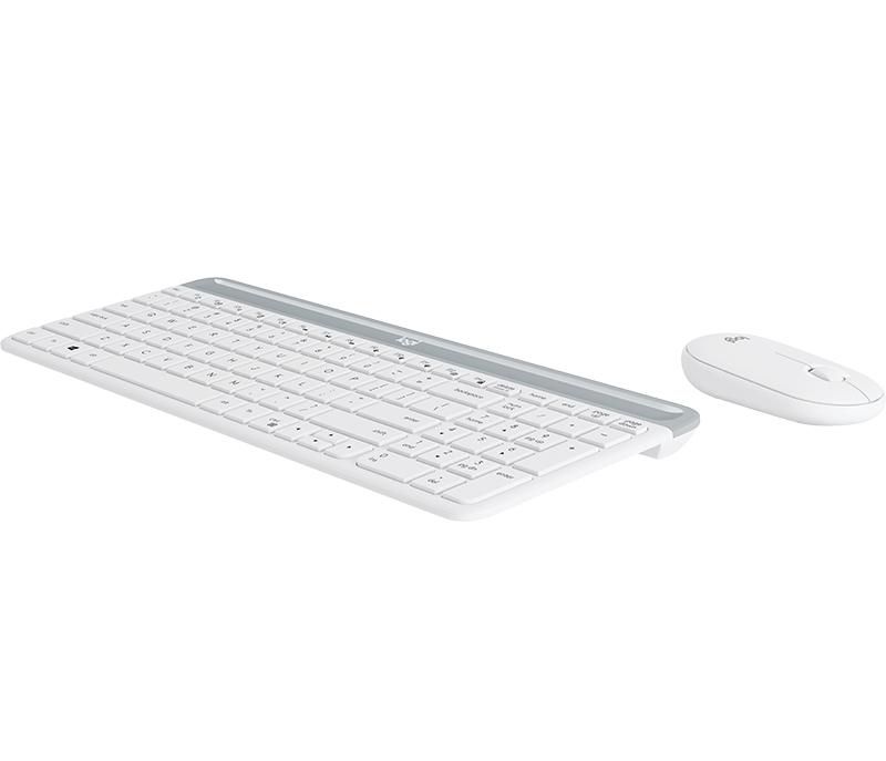 Комлект МИШКА + КЛАВИАТУРА Logitech Mouse and keyboard set MK470 Slim / 920-009205 - White - PN 920-009205