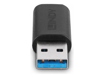 АДАПТЕР LINDY - USB-A към USB-C - USB 3.2 Type A to C adapter - Black - PN 41904