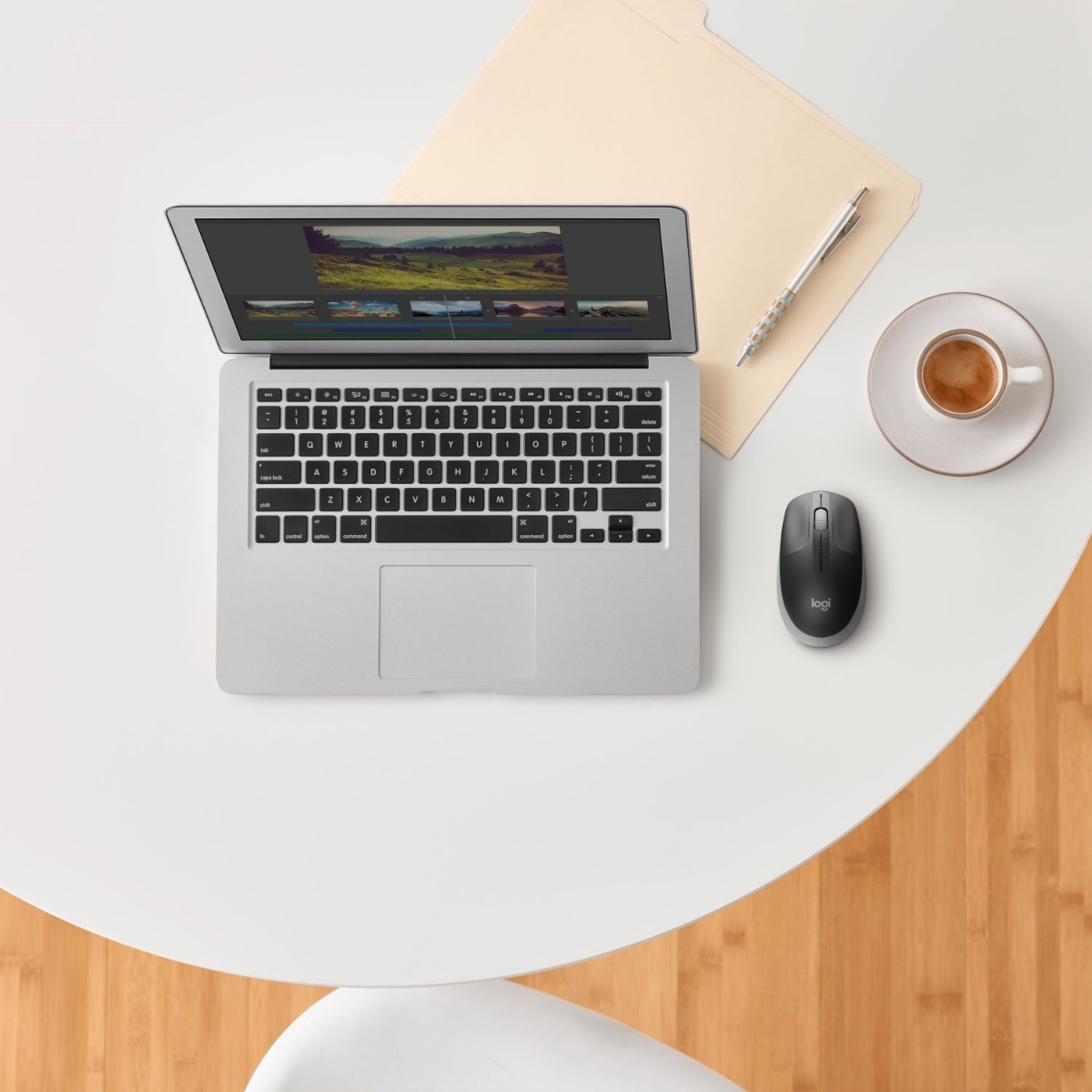 МИШКА LOGITECH M190 - RF Wireless, Alkaline - Wireless / Безжична - Mid Grey - PN 910-005906