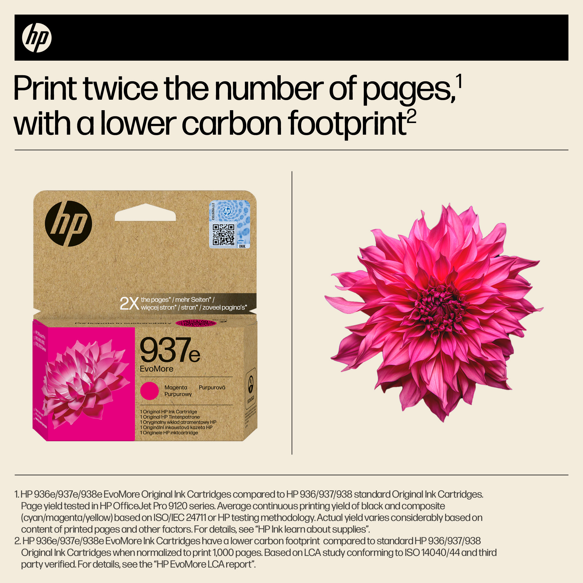 Глава за HP OfficeJet Pro 9120/Pro 9120/9100/9700 Series - Ink - /937E/ / 4S6W7NE - Magenta - XL - PN 4S6W7NE