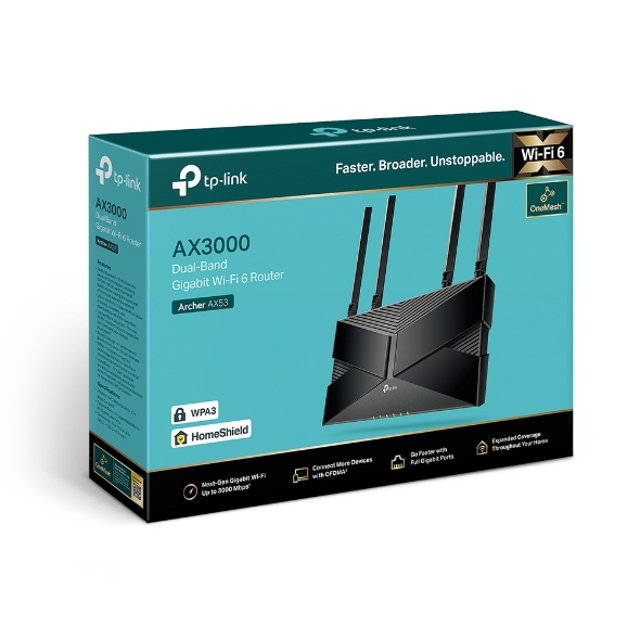 РУТЕР TP-LINK ARCHER AX53 - Black - PN ARCHER AX53