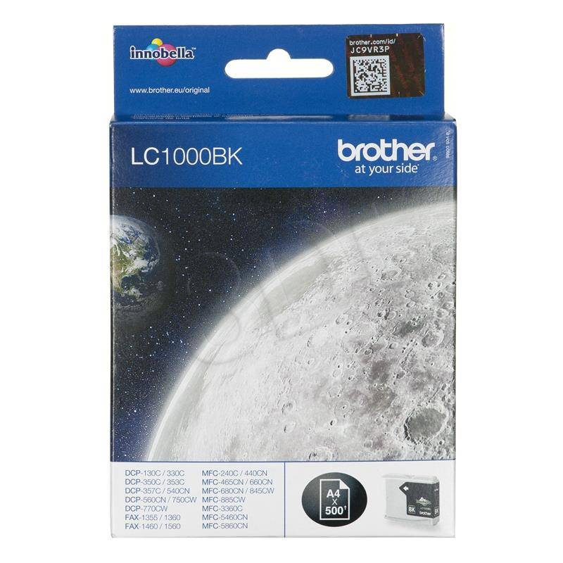 ГЛАВА ЗА BROTHER MFC 240C/440C/465/660/680/845/885/DCP 130C/330/350/540/560/750/770 - Black - PN LC1000BK (LC-1000BK) 