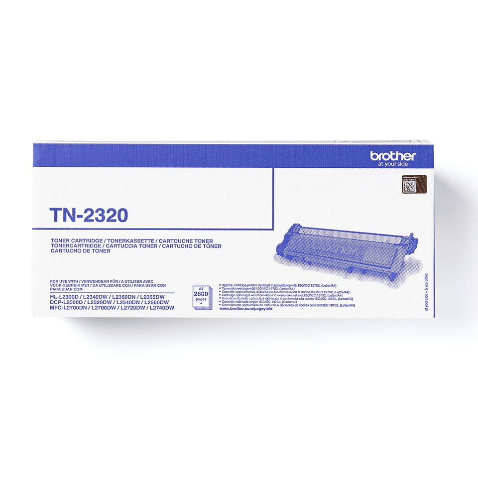 КАСЕТА ЗА BROTHER HL L2300D/2340D/2360DN/DCP L2500D/L2520DW/L2540DN/L2560DW - HIGH CAPACITY - Black - PN TN2320 (TN-2320)