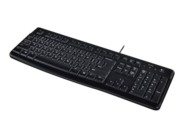 КЛАВИАТУРА LOGITECH K120U US USB - С БДС КИРИЛИЗАЦИЯ (WITH BDS CYRILLIC) - Black - PN 920-002508