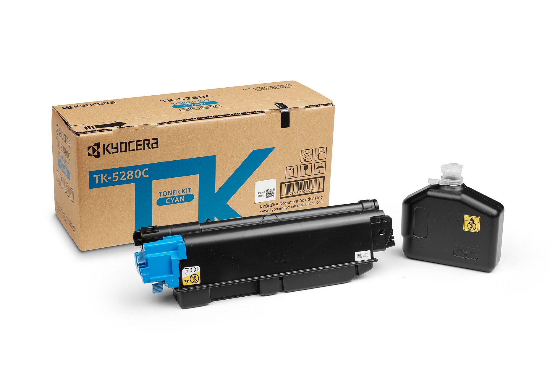 Тонер касета за Kyocera ECOSYS P6235cdn/M6635cidn/M6235cidn/M6235cidnt - Toner - TK-5280C (TK5280C) / 1T02TWCNL0 - Cyan - PN 1T02TWCNL0