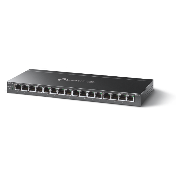Суич TP-LINK Switch TL-SG116P / TL-SG116P - Black - PN TL-SG116P