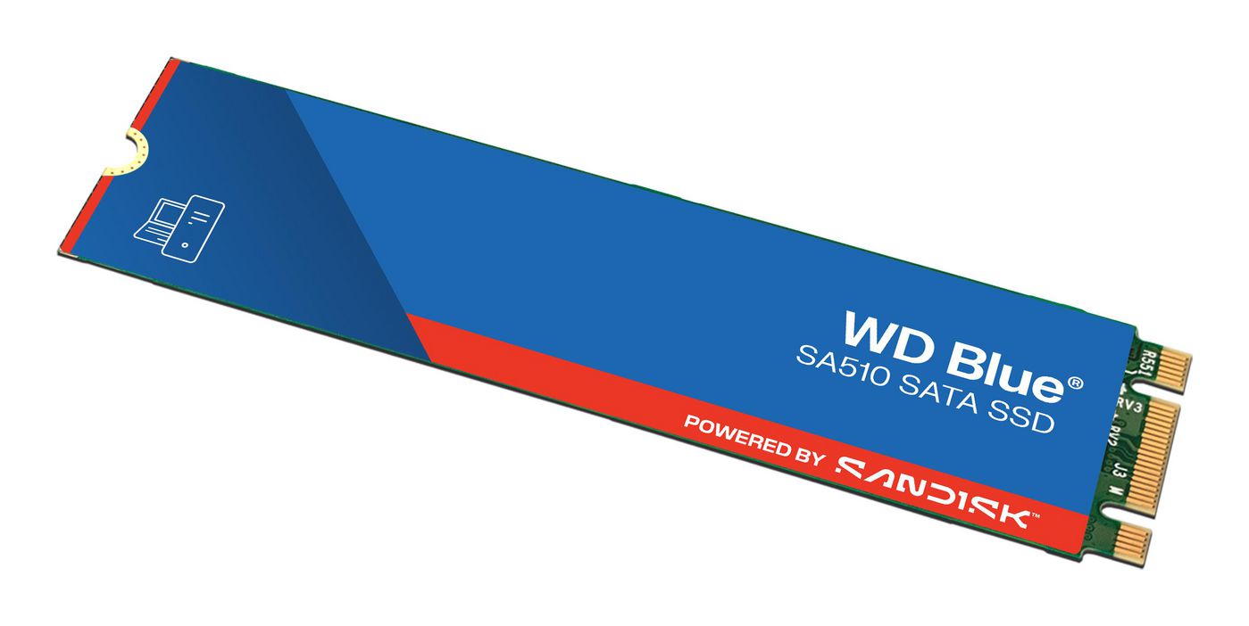 Вътрешен диск Western Digital M.2 SSD Blue SA510 1TB - PN WDS100T3B0B-00AXS0