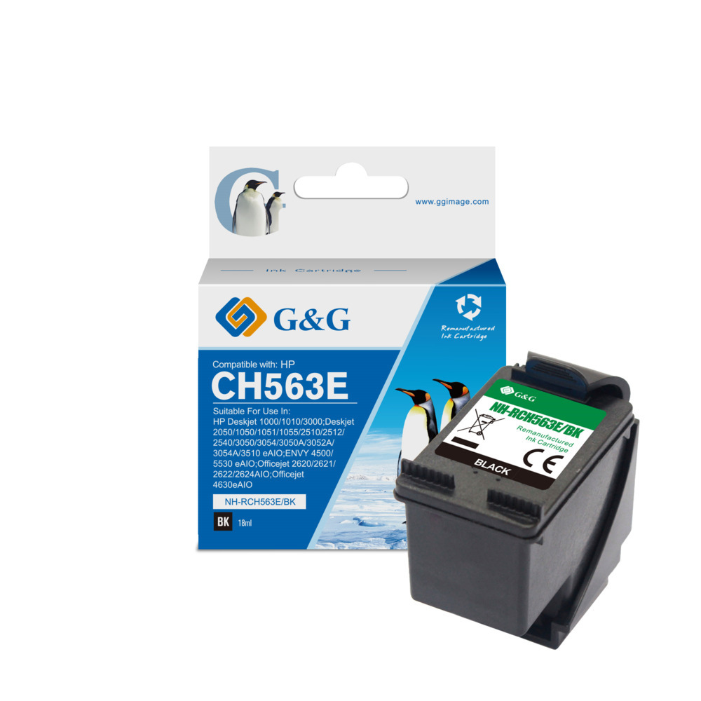 ГЛАВА ЗА HP Deskjet 1000/1010/1050/1051/1055/2050//2510/2512/2540/3000/3050/3054/3510/4500/5530 - HIGH CAPACITY - Black - /301XL/ - CH563EE - PN NH-RC563E/BK - G&G