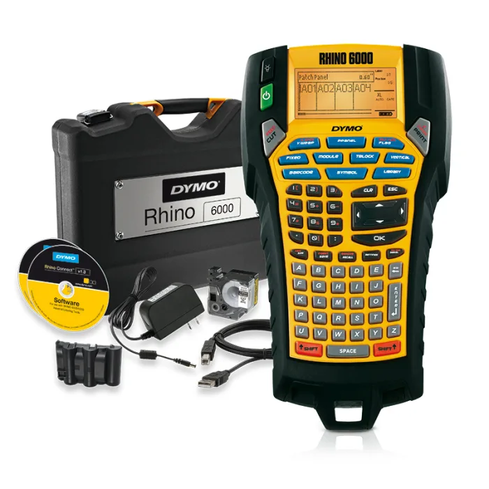 Професионален етикетен принтер Dymo Label printer RH6000K / 2122966 - Yellow - PN 2122966