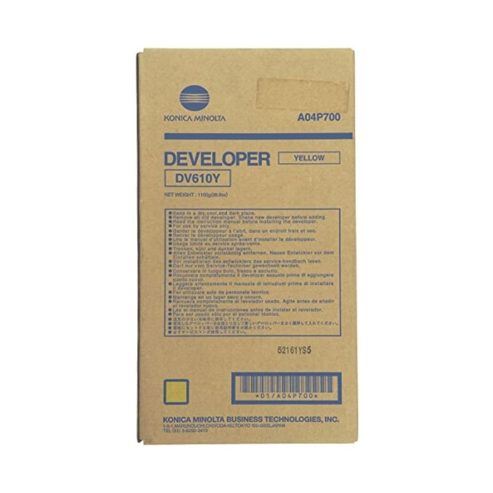 ДЕВЕЛОПЕР ЗА KONICA MINOLTA BIZHUB Pro C5500/C5501/C6500/C6501 - Yellow - Developer - DV610Y (DV-610Y) - PN A04P700