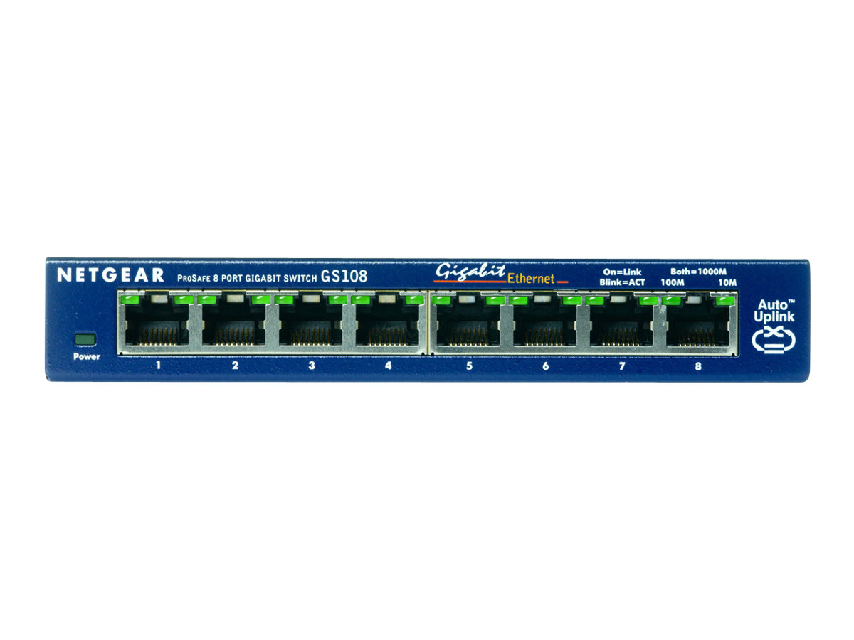 Суич Netgear Switch GS108GE Black - PN GS108GE