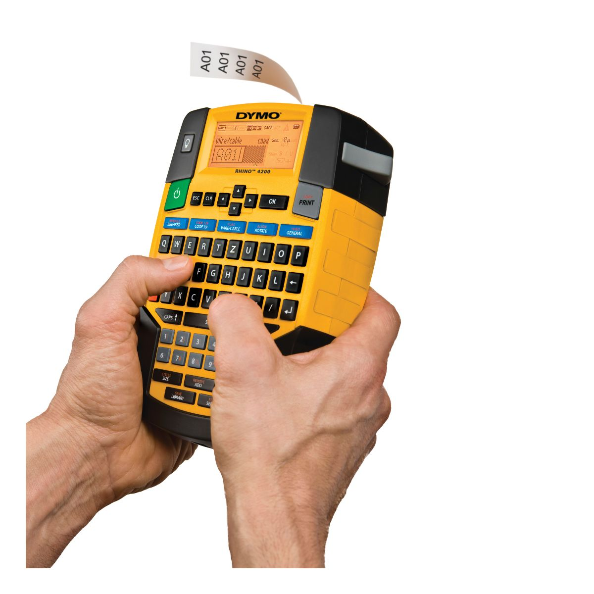 Професионален етикетен принтер Dymo Label printer RH4200K / 1852998 Yellow - PN 1852998