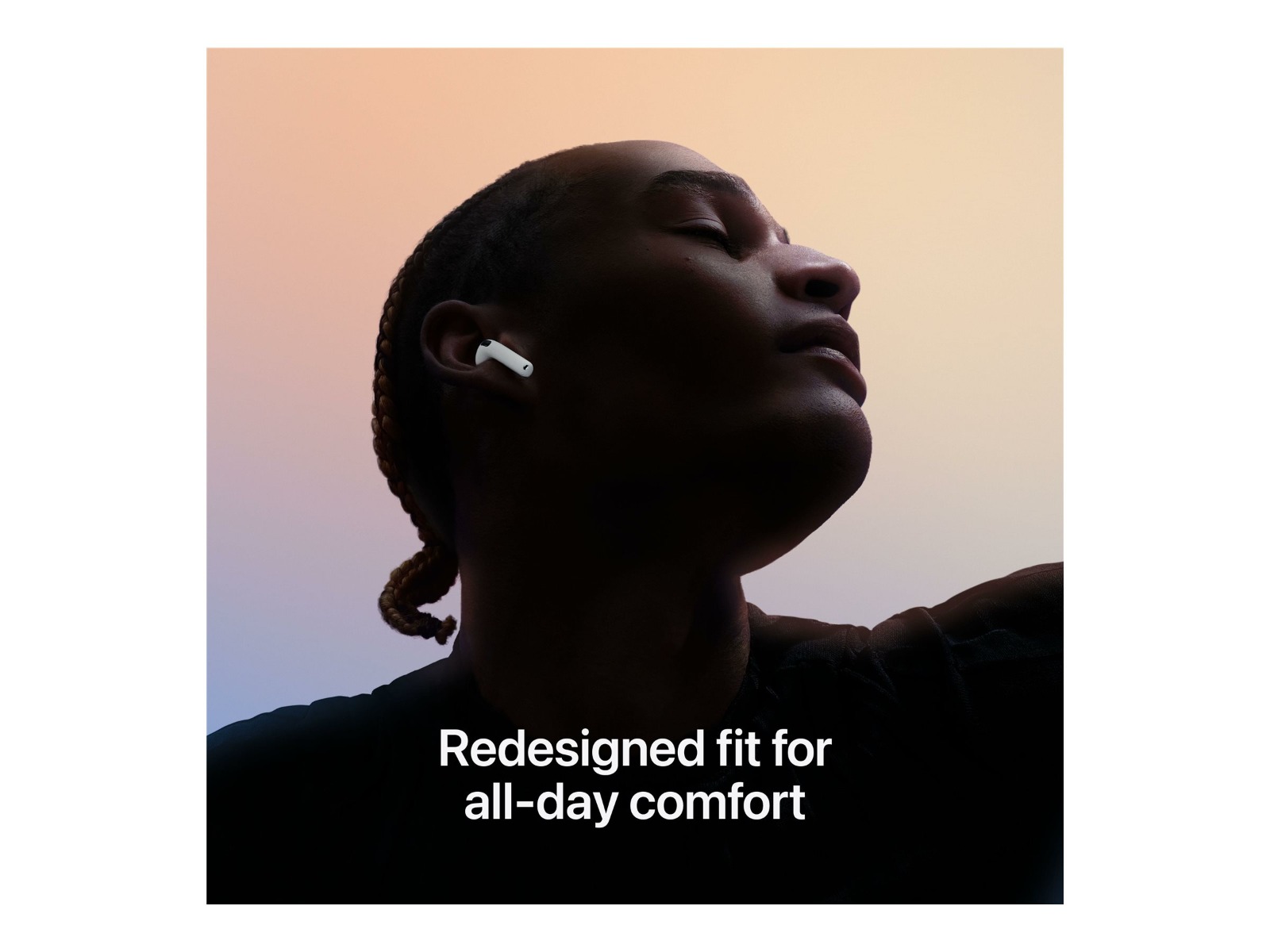 Слушалки Apple Headphones AirPods 4 ANC / MXP93ZM/A White - PN MXP93ZM/A