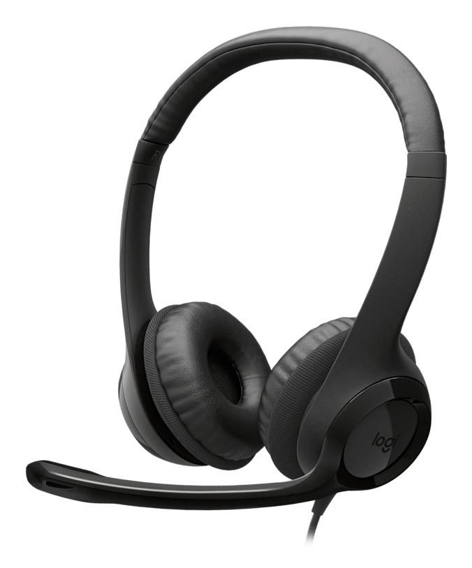 Слушалки Logitech Headset H390 / 981-001576 Black - PN 981-001576