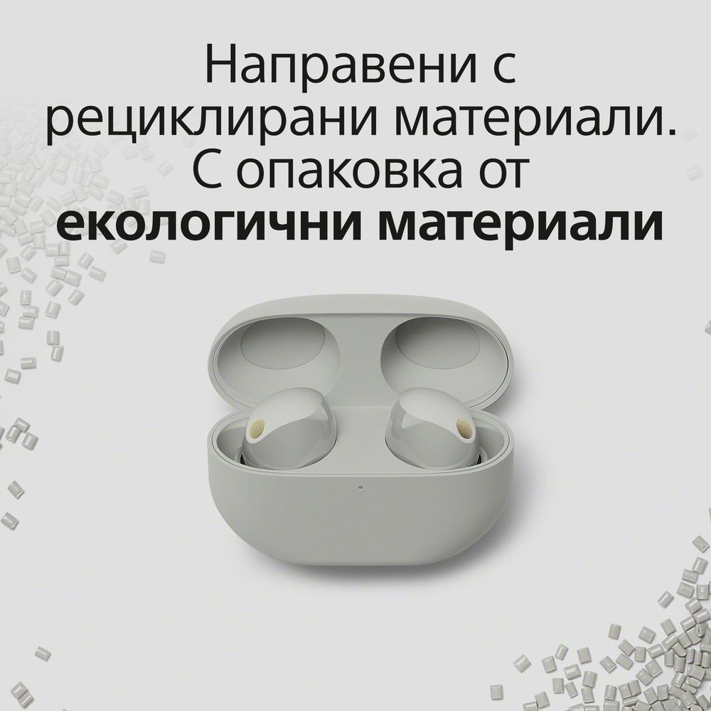 Слушалки Sony Headphones WF1000XM5S / WF1000XM5S.CE7 - Silver - PN WF1000XM5S.CE7