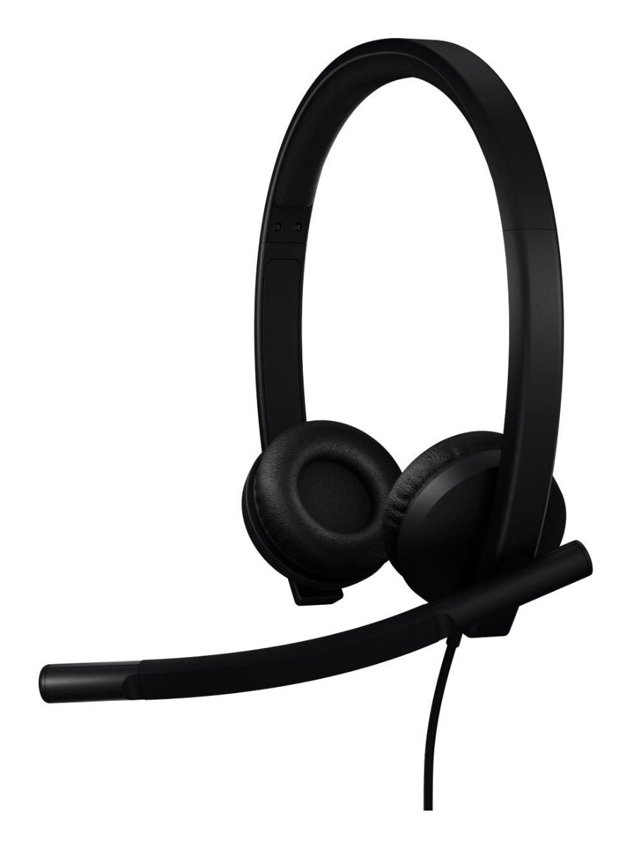 Слушалки Logitech Headset H570e Stereo MS USB-C / 981-001431 Black - PN 981-001431