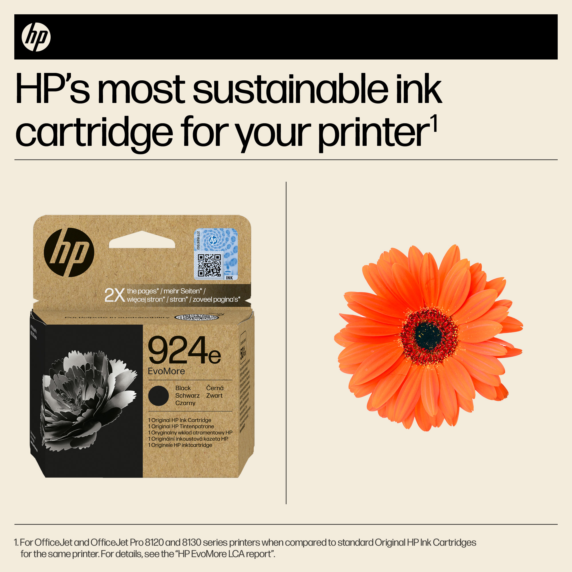 Глава за HP OfficeJet Pro 8139e/8120/8138e/8120e - Ink - /924E/ / 4K0V0NE - Black - XL - PN 4K0V0NE