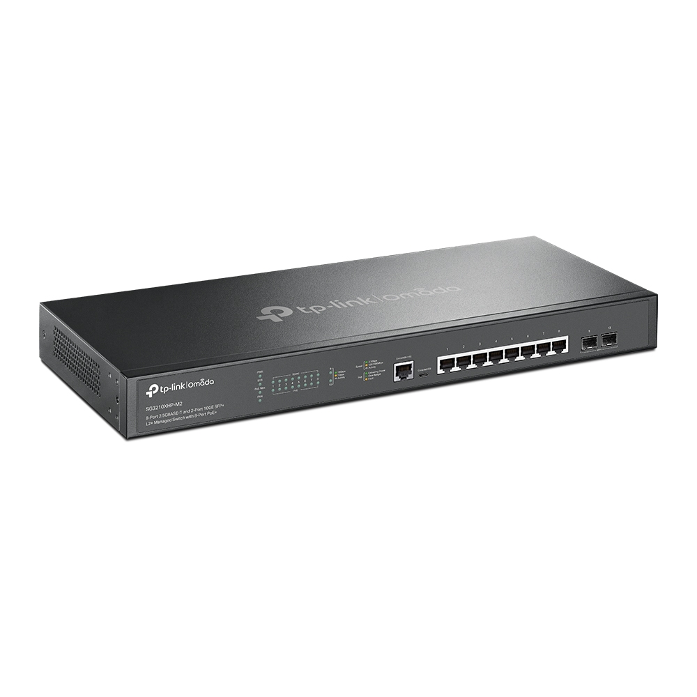 Суич TP-LINK Switch TL-SG3210XHP-M2 / TL-SG3210XHP-M2 - Black - PN TL-SG3210XHP-M2