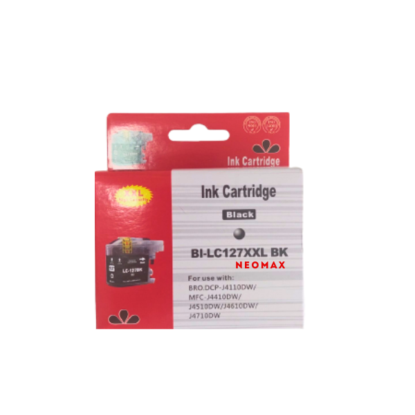 ГЛАВА ЗА BROTHER DCP J4110DW/MFC J4410DW/J4510DW/J4610DW/J4710DW - HIGH CAPACITY - Black - LC127XLBK (LC-127XLBK) - PN BI-LC127XLBK - NEOMAX