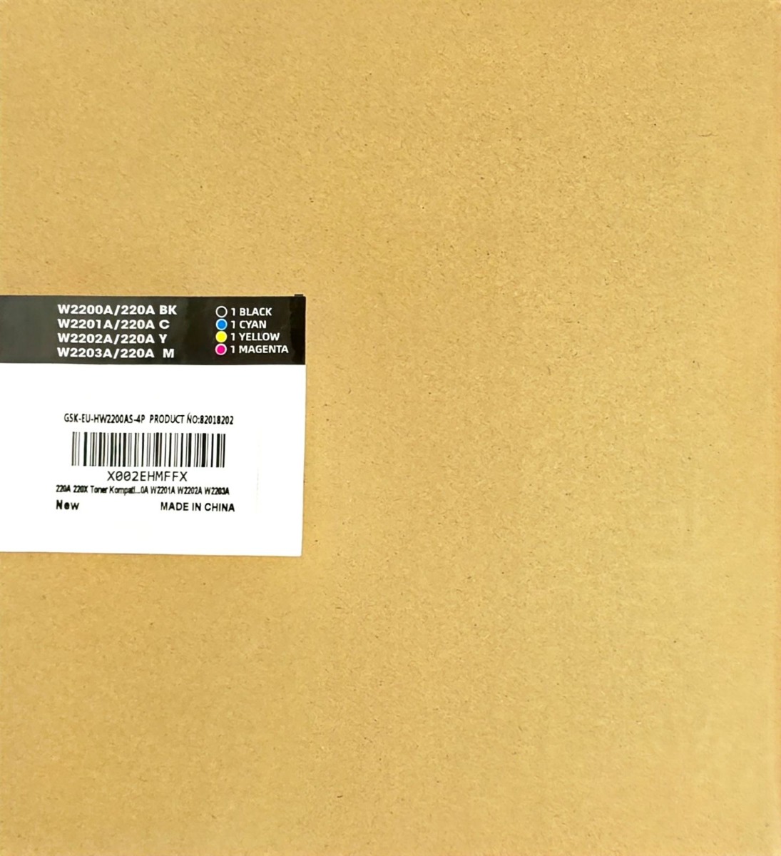 КОМПЛЕКТ 4 КАСЕТИ ЗА HP Laserjet PRO 4202/MFP 4302 - BK/C/M/Y - /220A/ - W2200A/W2201A/W2202A/W2203A - PN HT-W2200A-4P - NEOMAX
