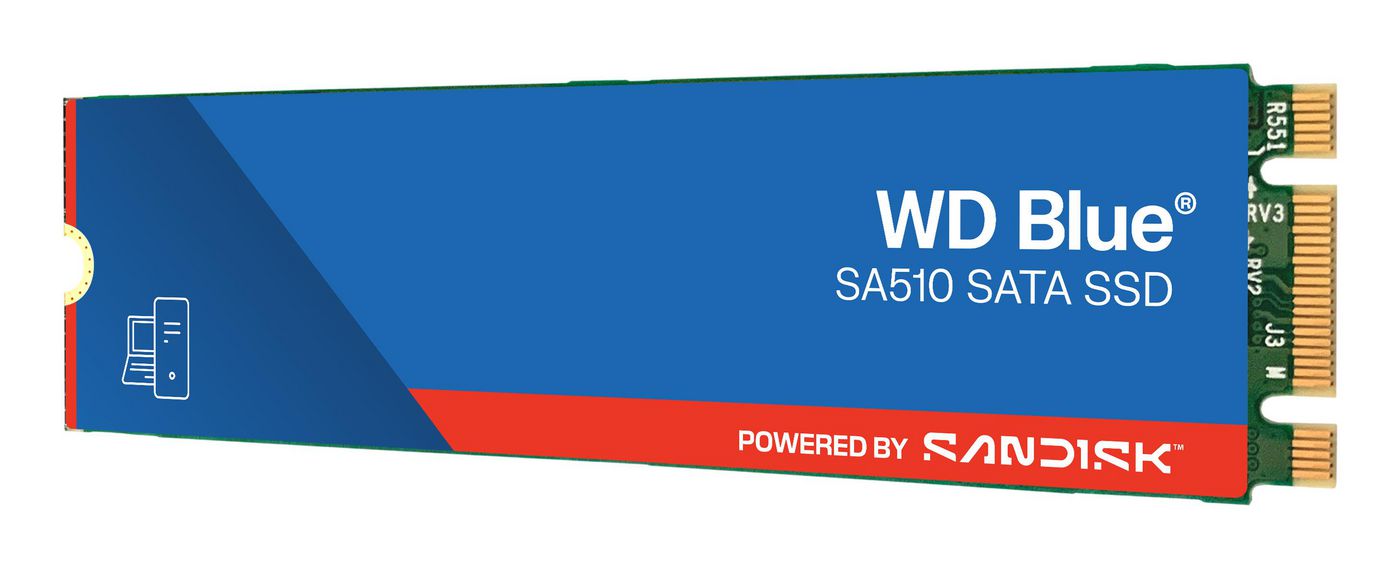 Вътрешен диск Western Digital M.2 SSD Blue SA510 1TB - PN WDS100T3B0B-00AXS0