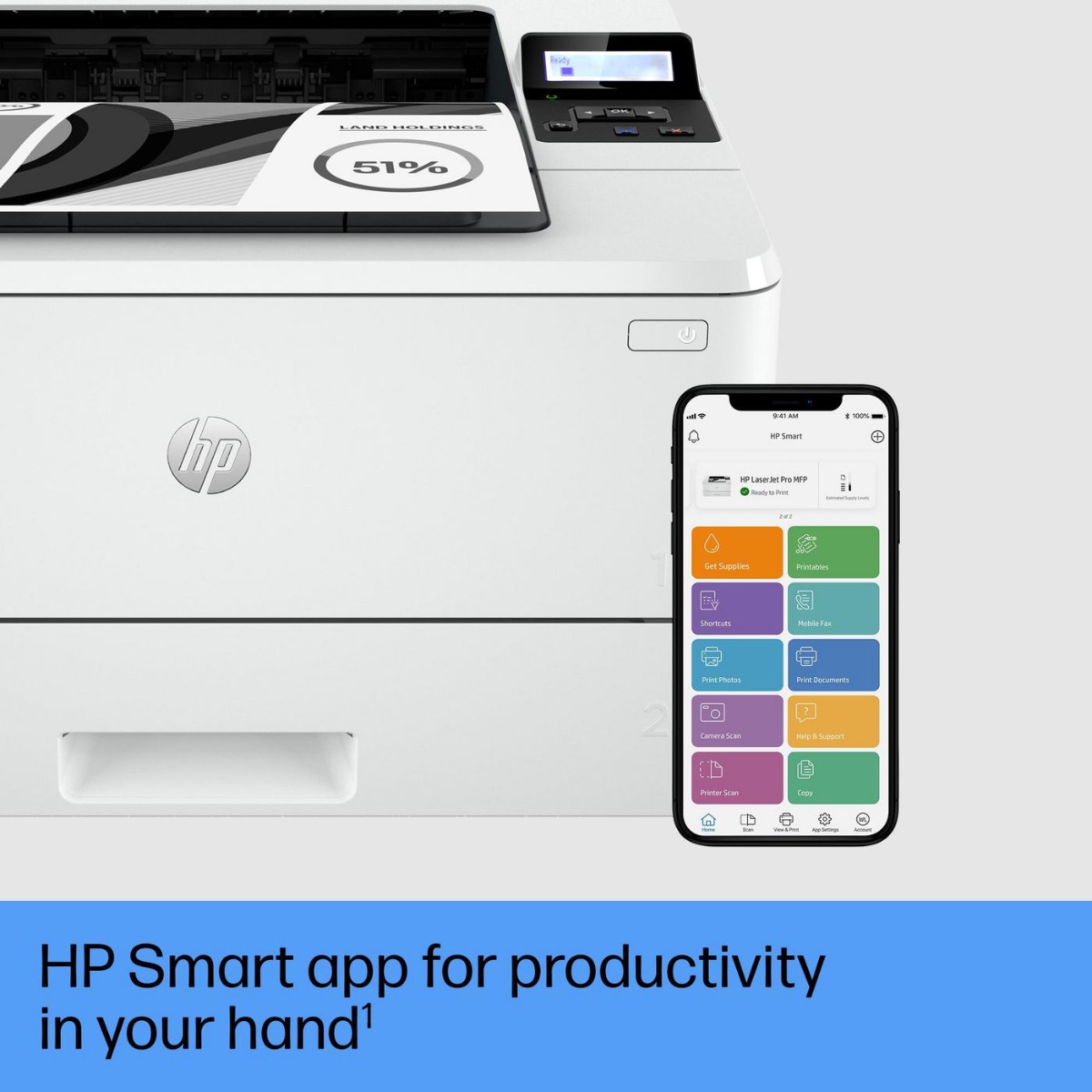 ЛАЗЕРЕН ПРИНТЕР HEWLETT PACKARD Laserjet PRO 4002DW - 2Z606F #B19