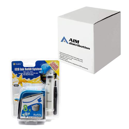 РЕФИЛ (ECO REFILL KIT) ЗА ГЛАВИ ЗА CANON PIXMA IP1800/IP1900/IP2600/MP190/MP198/MP210/MP220/MP1180/MP1880/MX300 - PG-40 (PG40)/PG-37 (PG37)/PG-50 (PG50) - Black - OUTLET - PN NR-0PG40 - 1 x 70,0 ml - G&G