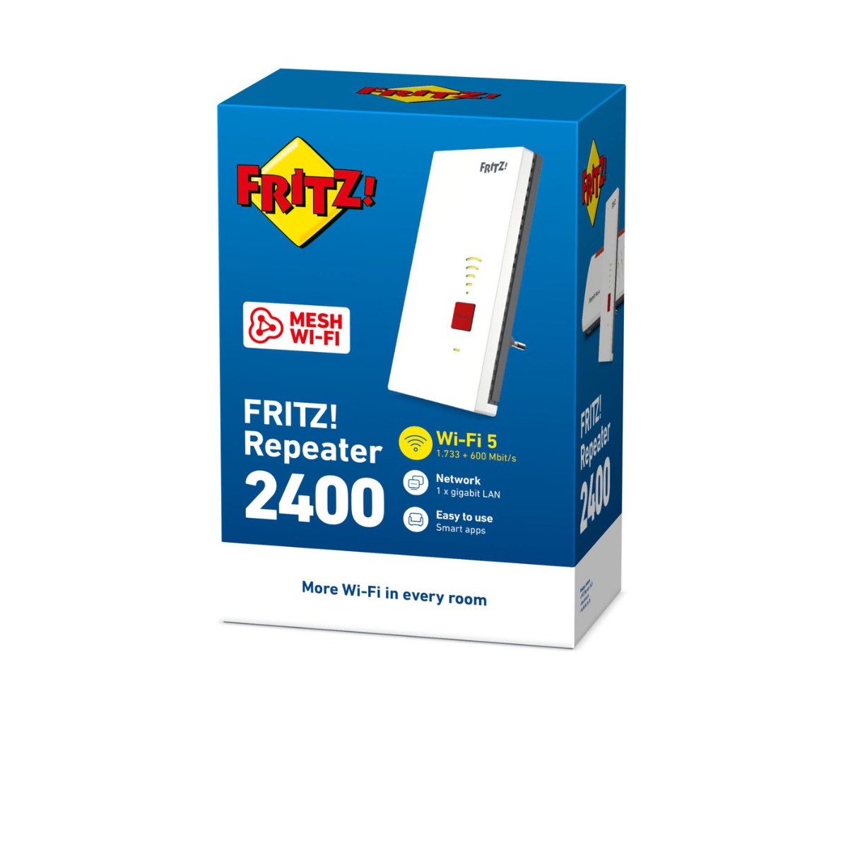 Разширител на обхват AVM Repeater 2400 WLAN Mesh / 20002887 White - PN 20002887