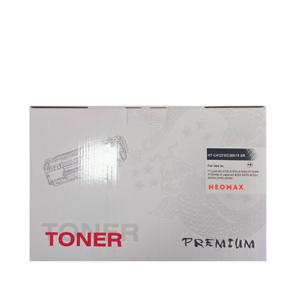 УНИВЕРСАЛНА КАСЕТА ЗА HP Laserjet 4000/4000N/4000NT/4050/4100 - HIGH CAPACITY - C4127X / C8061X - Black - PN HT-C4127X - NEOMAX