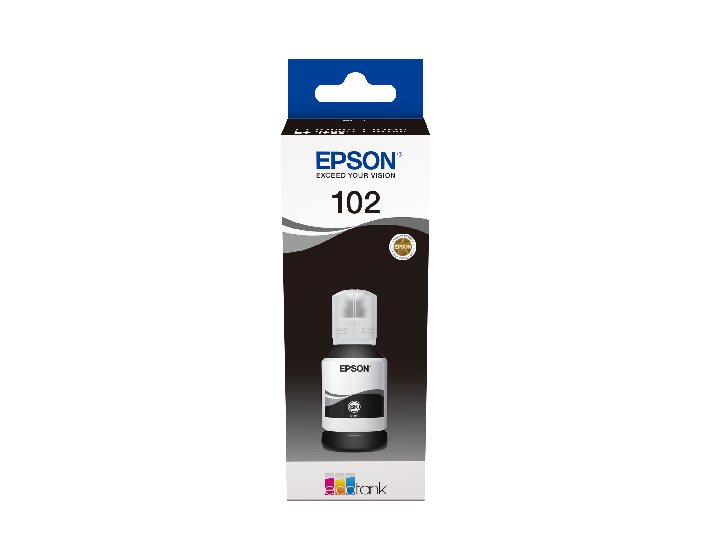 Бутилка мастило за Epson EcoTank ET-3700/ET-2950/ET-3800/ET-3900/ET-3950/ET-4900 Series -  Ink /102/ / C13T03R140 - Black - PN C13T03R140