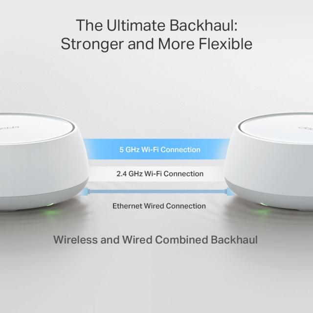 Безжична Wi-Fi система TP-LINK Mesh-WLAN-System BE25 / DECO BE25(2-PACK) - White - Double pack - PN DECO BE25(2-PACK)