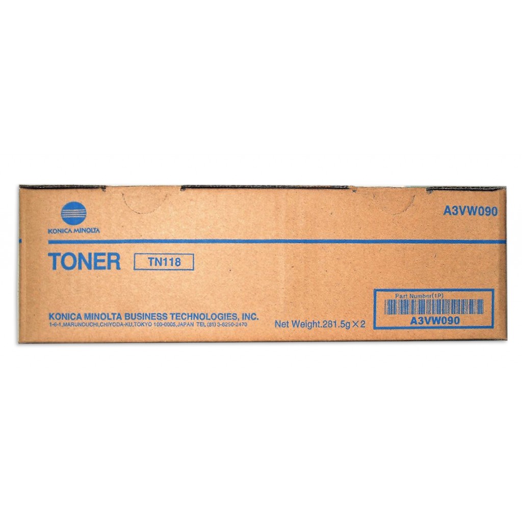 ТОНЕР КАСЕТА ЗА KONICA MINOLTA BIZHUB 215 - Black - 1 PC -  TN118 (TN-118) - PN A3VW050